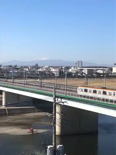 多摩川浅間神社の景色