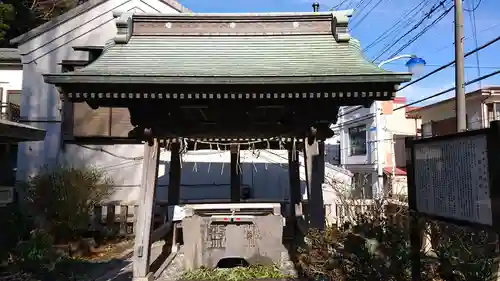 叶神社 (西叶神社)の手水舎