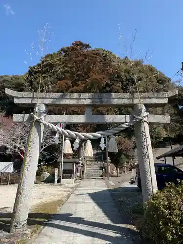 鮎原劔神社の鳥居