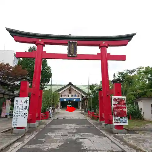 善知鳥神社の鳥居