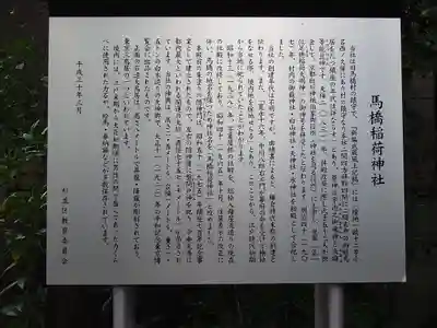 馬橋稲荷神社の歴史