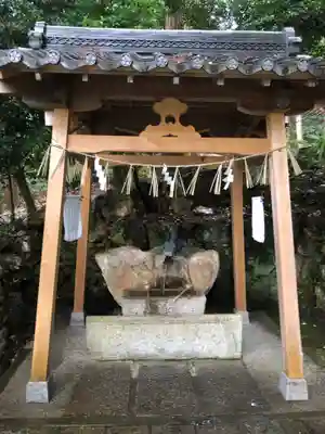 雙栗天神社の手水舎