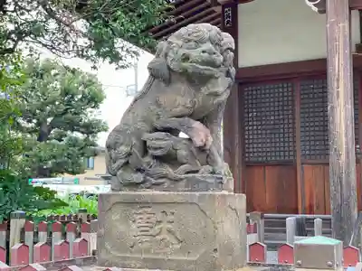 鵜ノ木八幡神社の狛犬