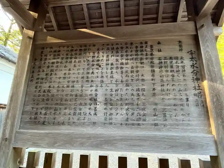 宇太水分神社(下社)の{uncategorized: "未分類", other: "その他", undefined: "問題あり", building: "その他建物", grave: "お墓", sacred_gate: "鳥居", guardian: "狛犬", statue: "像", buddha: "仏像", history: "歴史", nature: "自然", garden: "庭園", animal: "動物", pagoda: "塔", temizu: "手水舎", mountain_gate: "山門・神門", sanctuary: "本殿・本堂", subordinate: "末社・摂社", art: "芸術", scenery: "景色", jizo: "地蔵", ema: "絵馬", goshuin: "御朱印", omikuji: "おみくじ", items: "授与品その他", amulet: "お守り", goshuincho: "御朱印帳", eats: "食事", festival: "お祭り", votive_dance: "神楽", shichigosan: "七五三参", wedding: "結婚式", experience: "体験その他", initially: "初詣", around: "周辺", anti_infection: "感染症対策"}