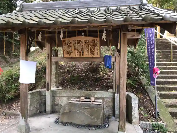 葛木倭文座天羽雷命神社の手水舎