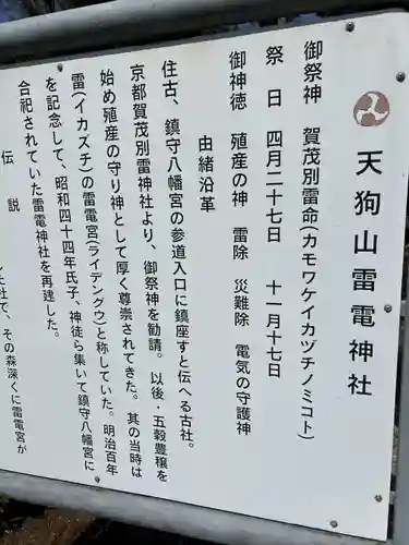 天狗山雷電神社(栃木県)