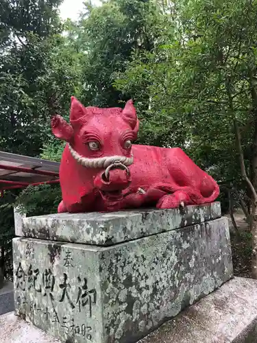 米ノ津天満宮の狛犬