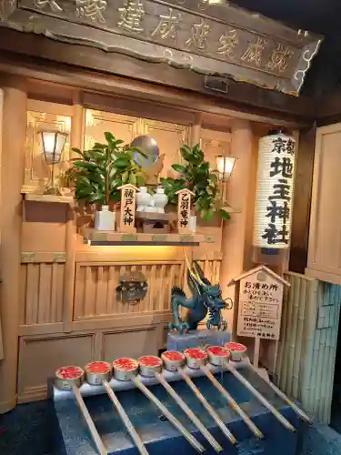 地主神社の手水舎