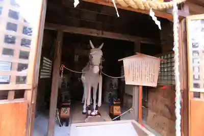 三春大神宮の狛犬