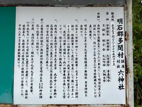 多聞六神社(兵庫県)