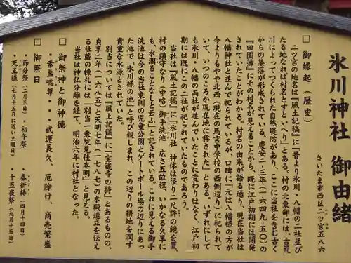 二ツ宮氷川神社の歴史