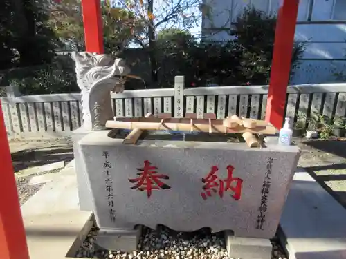 加波山神社真壁拝殿の手水舎