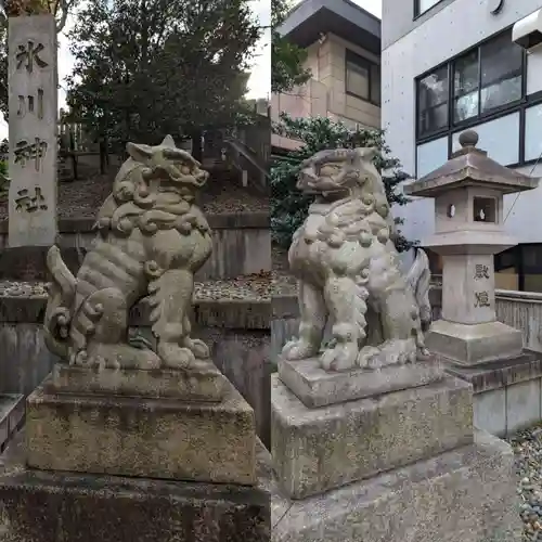 白金氷川神社の狛犬