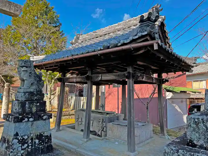 陽夫多神社の手水舎