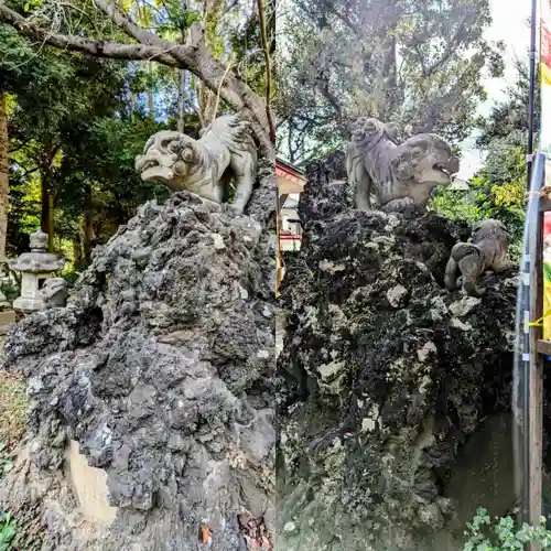 前原御嶽神社の狛犬