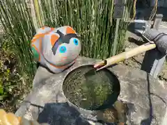 阿豆佐味天神社 立川水天宮の手水