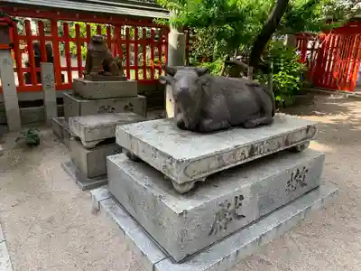 水鏡天満宮の狛犬
