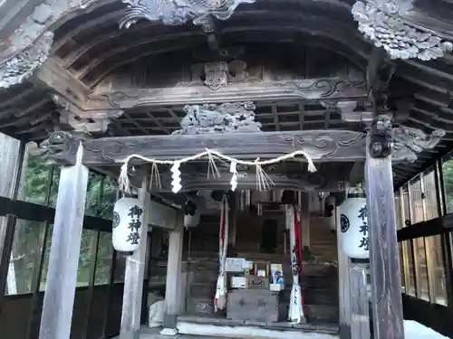 宇波西神社の本殿