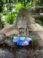 大宝八幡宮の手水