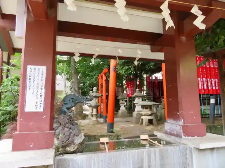品川貴船神社の手水舎