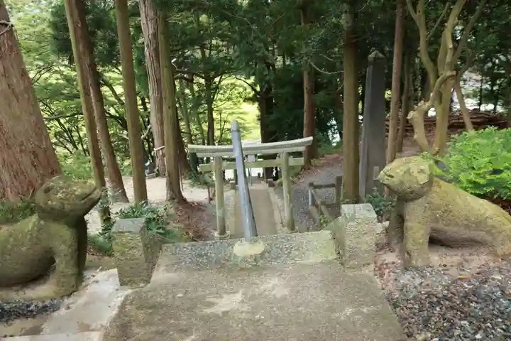 阿久津「田村神社」(郡山市阿久津町)旧社名:伊豆箱根三嶋三社の狛犬