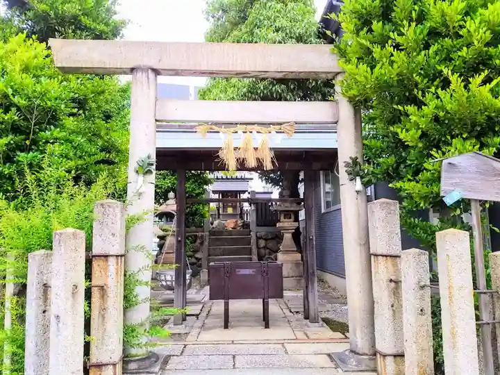 神明社(沢上神明社)の鳥居