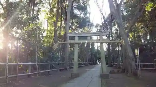 喜多見氷川神社の鳥居