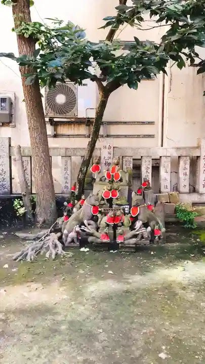 笠間稲荷神社 東京別社の狛犬