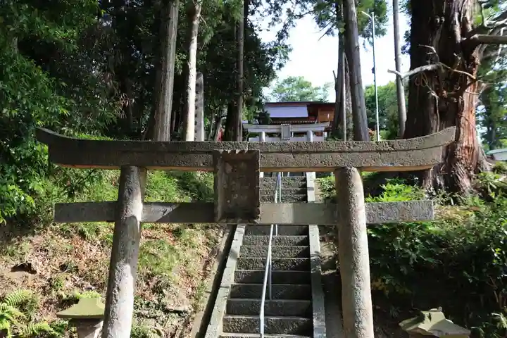 阿久津「田村神社」(郡山市阿久津町)旧社名:伊豆箱根三嶋三社の鳥居