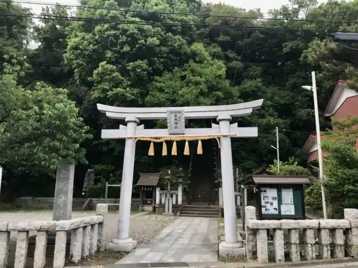 白旗神社(品濃白旗神社)の鳥居
