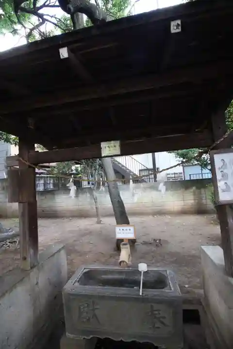 松庵稲荷神社の手水舎