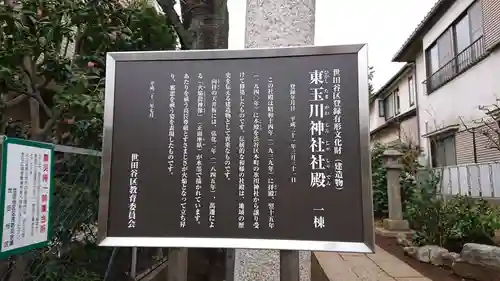 東玉川神社の歴史