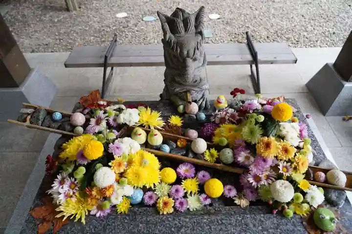 滑川神社 - 仕事と子どもの守り神の手水舎