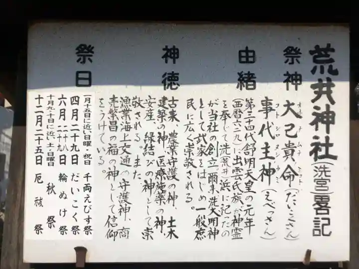 荒井神社の歴史