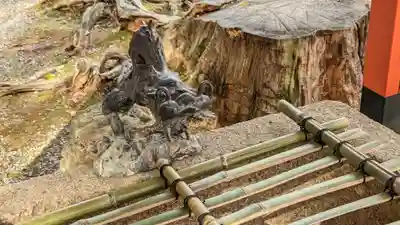 櫟谷宗像神社(松尾大社摂社)の手水舎