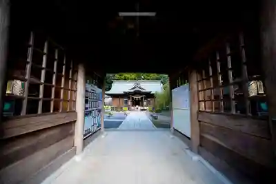 常陸第三宮　吉田神社の山門・神門