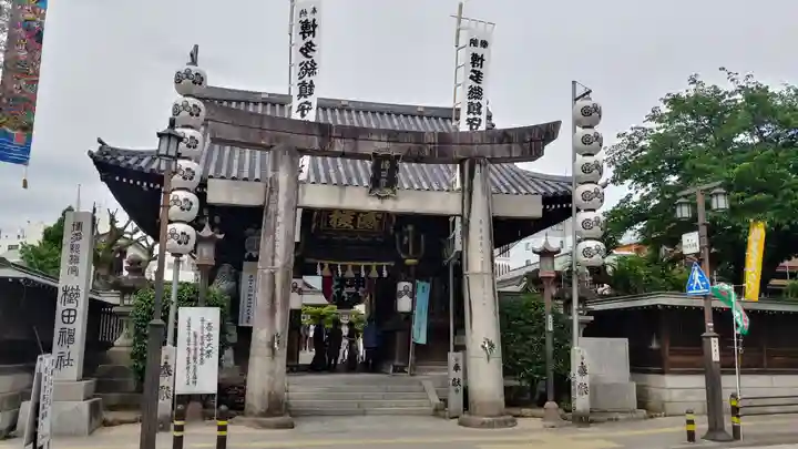 櫛田神社の鳥居