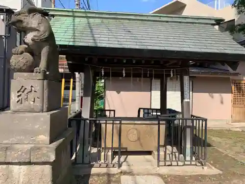 二子神社の手水舎