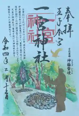 王子本宮の書置き御朱印