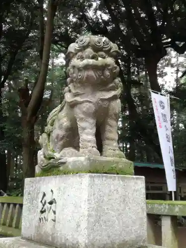 間々田八幡宮の狛犬