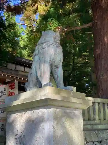 諏訪大社下社春宮の狛犬