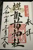 鎮西大社諏訪神社の御朱印