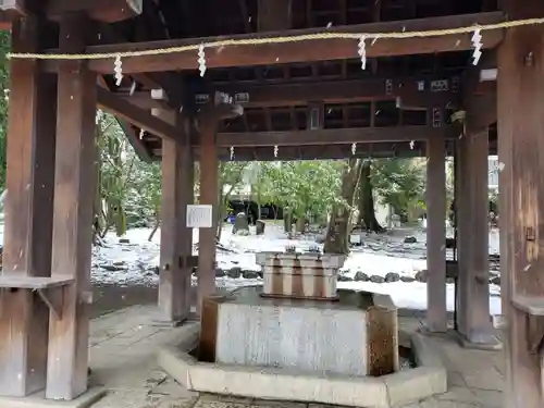 石川護國神社の手水舎