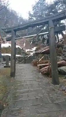 温泉神社の鳥居