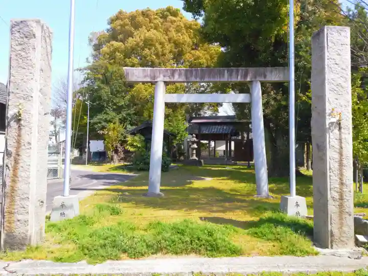 津島社(中野津島社)の鳥居