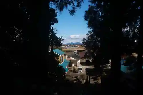 仁井田神社の景色