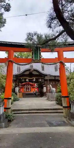 許波多神社（五ケ庄鎮座）の鳥居
