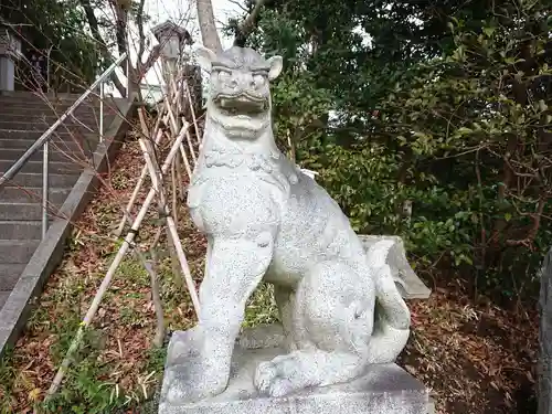 白旗神社の狛犬