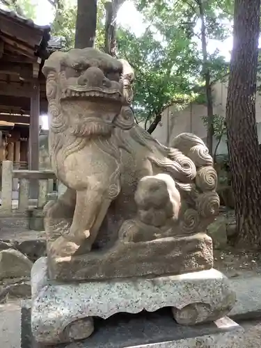 蝮ヶ池八幡宮の狛犬