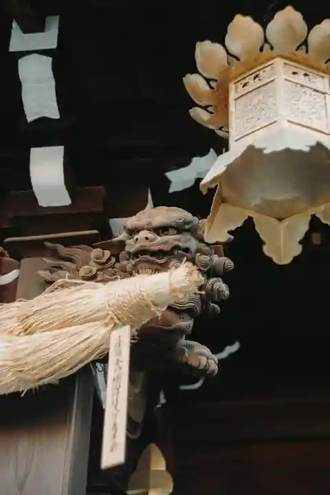 櫛田神社の狛犬